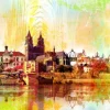 PRO ART Alu-Art Bild MAGDEBURG SKYLINE 100 x 200 cm mehrfarbig