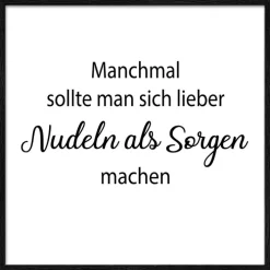 PRO ART Framed-Art Bild LIEBER NUDELN 33 x 33 cm