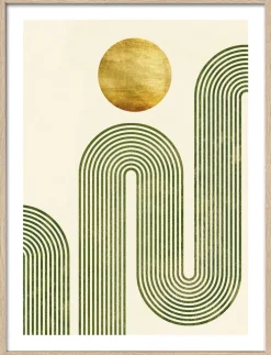 PRO ART Framed-Art Bild SHAPES OF EARTH I 33 x 43 cm braun