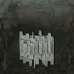 PRO ART Handpainting Bild BLACK & SILVER III 40 x 40 cm Leinwand mehrfarbig