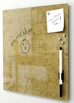 PRO ART Memoboard Set 7-teilig Metallic goldfarbig