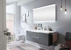 puris Waschplatz STAR LINE 140 cm Quarzgrau matt