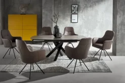 PURO Esstisch oval MEMPHIS 130-190 x 100 cm