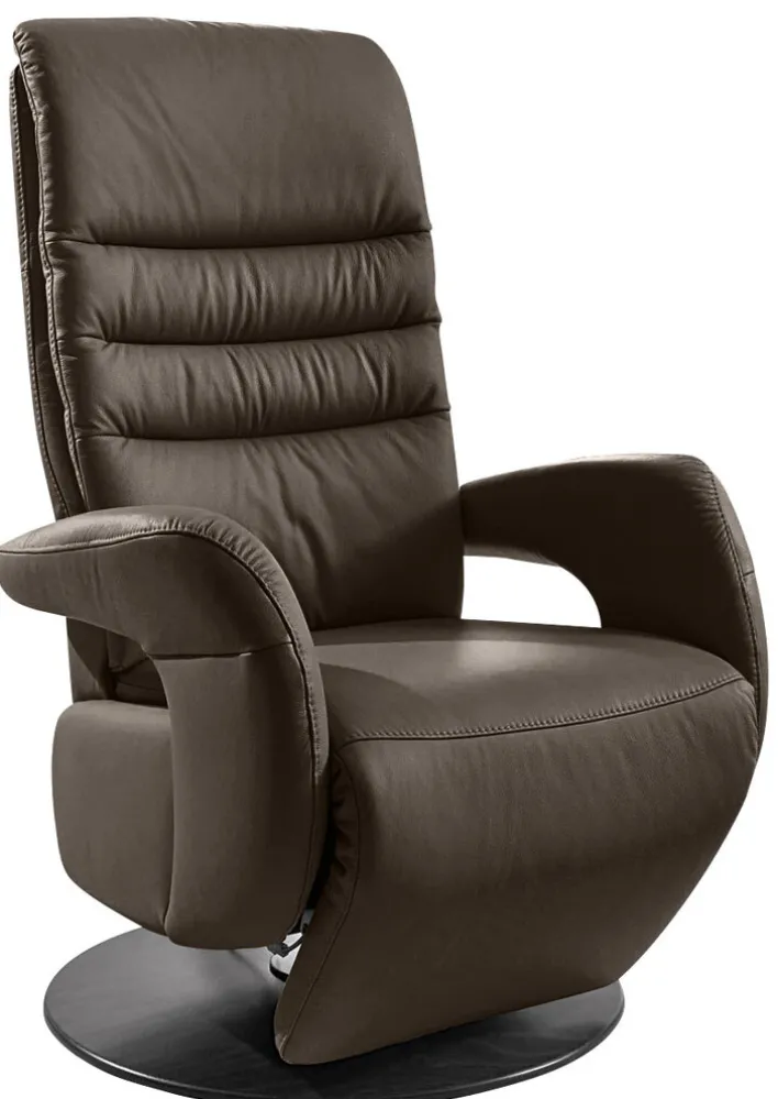 PURO Fernsehsessel CERGY S1-V1 Motor /Lederbezug mocca