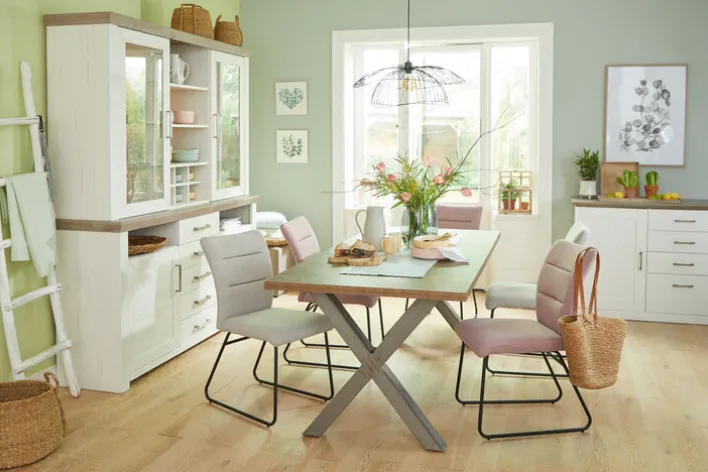 Quartier Esszimmerstuhl PASCAL 61 x 48 x 86 cm Grau