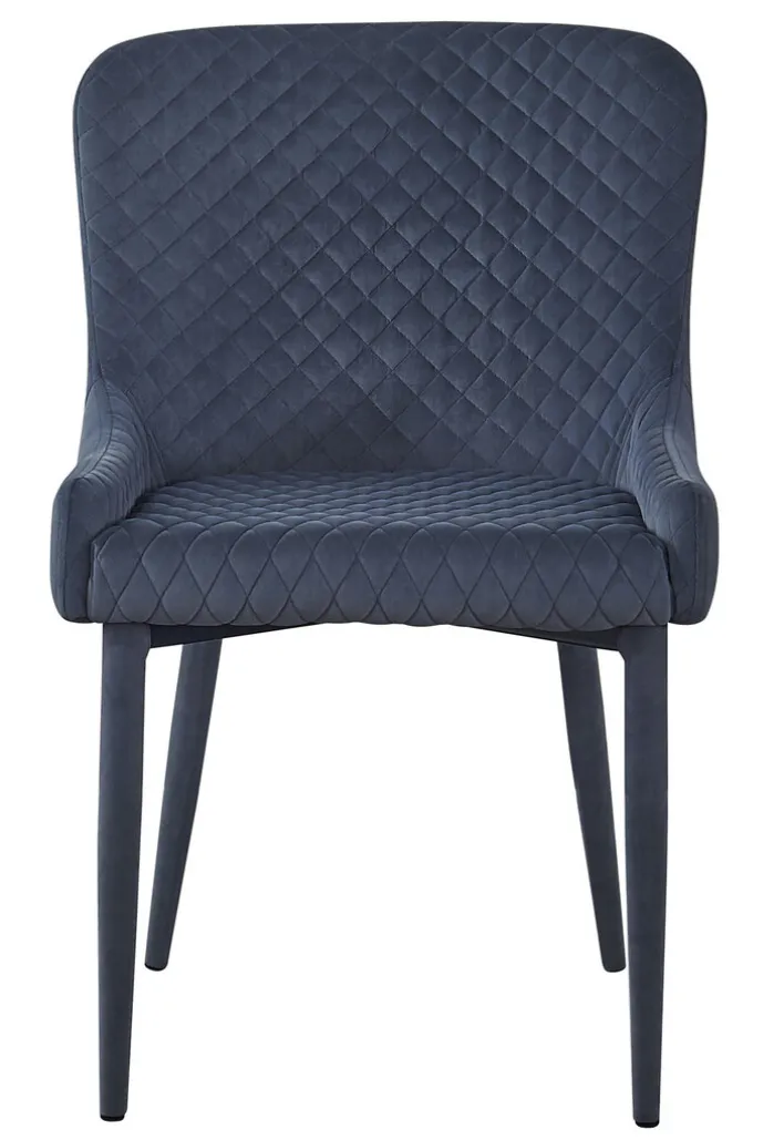 Quartier Polsterstuhl BELLY 82 x 54 x 61,5 cm Dunkelgrau