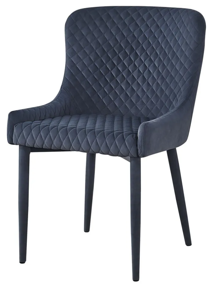 Quartier Polsterstuhl BELLY 82 x 54 x 61,5 cm Dunkelgrau