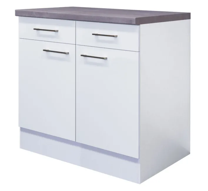 QUARTIER Unterschrank MEGGIE 80 x 86 x 57 cm weiß