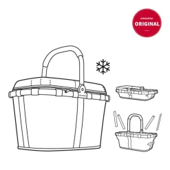 reisenthel Einkaufskorb CARRYBAG ISO Frame black /Twist silver