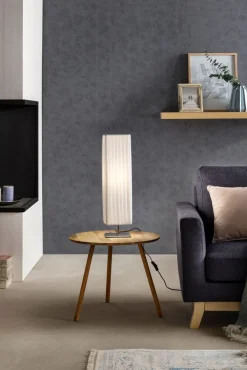 Retrofit Tischlampe eckig 60 cm weiß