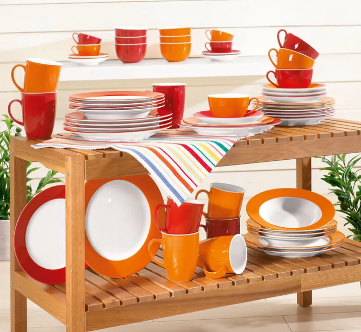 Ritzenhoff & Breker Dessertteller DOPPIO 6er Set rot