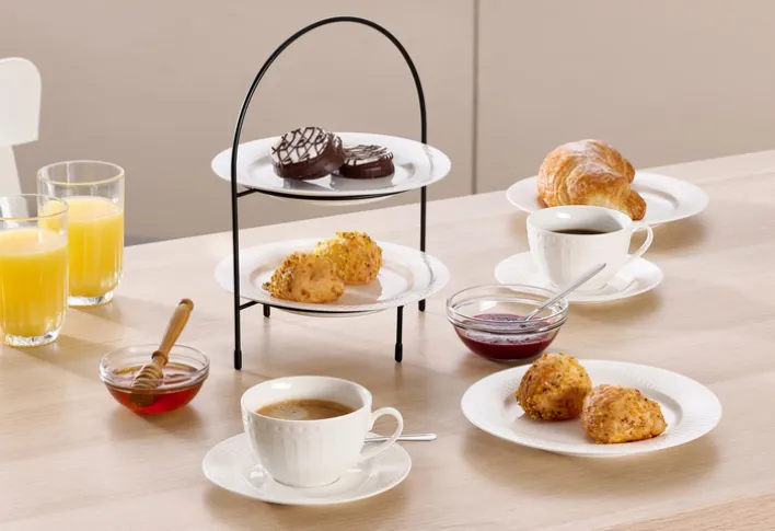 Ritzenhoff & Breker Dessertteller SOFIA Porzellan weiß