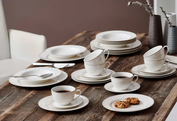 Ritzenhoff & Breker Dessertteller ISABELLA 6er Set cremeweiß