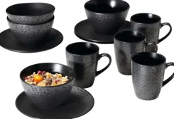 Ritzenhoff & Breker Frühstücksservice KITWE 12-teilig schwarz