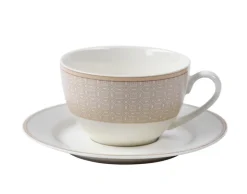 Ritzenhoff & Breker Kaffee-Untertasse GEO Porzellan beige