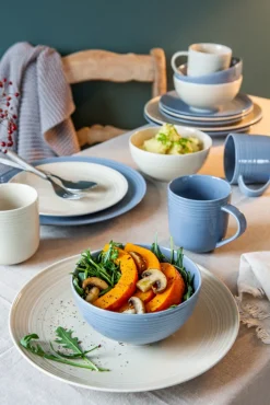 Ritzenhoff & Breker Kombiservice LEVI 16-teilig Porzellan blau/creme