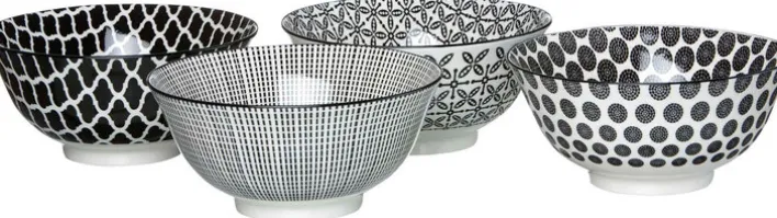 Ritzenhoff & Breker Schale TAKEO 4er Set schwarz/ weiß