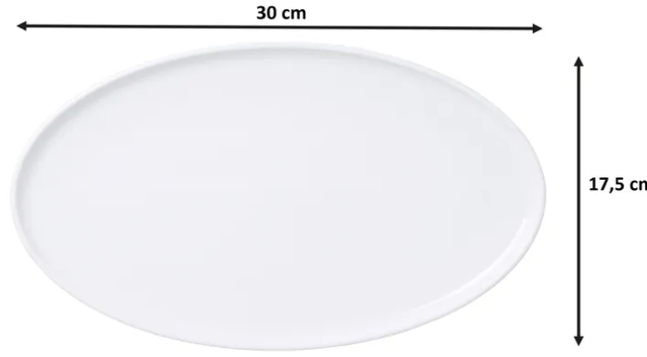 Ritzenhoff & Breker Servierplatte SKAGEN Porzellan weiß