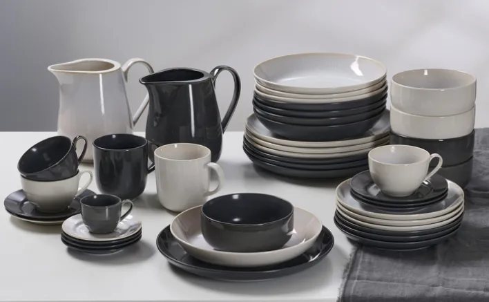 Ritzenhoff & Breker Speiseteller TOLEDO Steinzeug grau