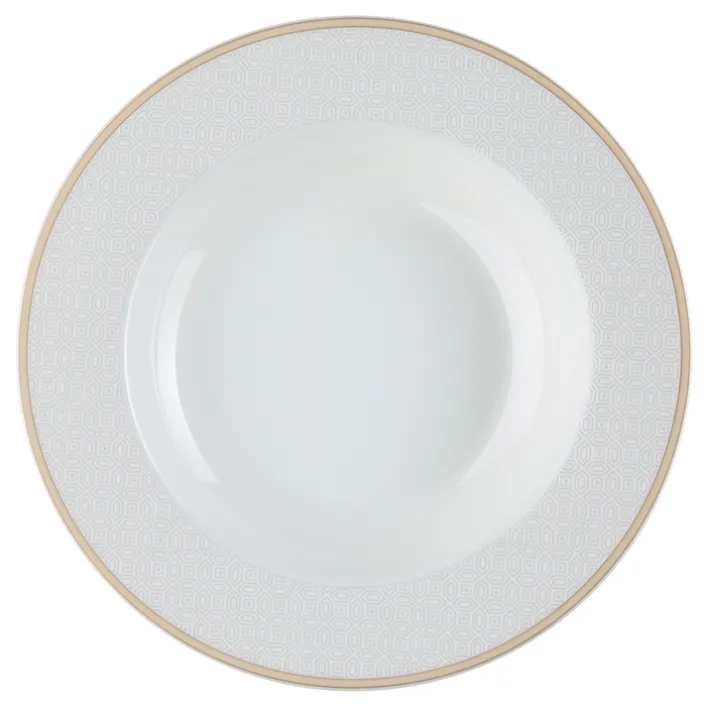 Ritzenhoff & Breker Suppenteller GEO Porzellan beige