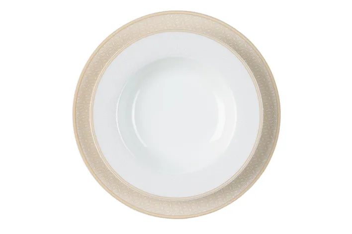 Ritzenhoff & Breker Suppenteller GEO Porzellan beige