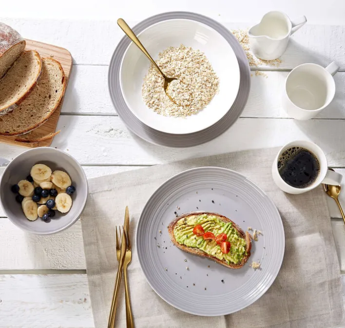 Ritzenhoff & Breker Suppenteller LEVI 6er Set grau