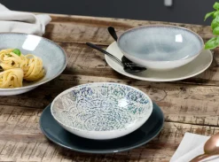 Ritzenhoff & Breker Suppenteller LUIGI 21 cm blau/beige