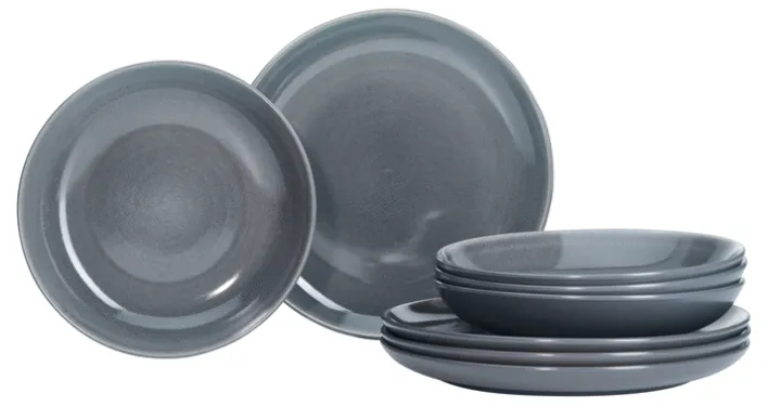 Ritzenhoff & Breker Tafelservice TOLEDO 8-teilig Steinzeug grau
