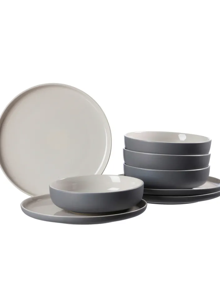 Ritzenhoff & Breker Tafelservice JASPER 8-teilig grau