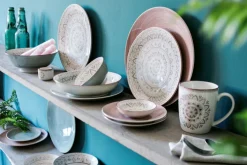 Ritzenhoff & Breker Teller flach VALENCIA blau/ grau