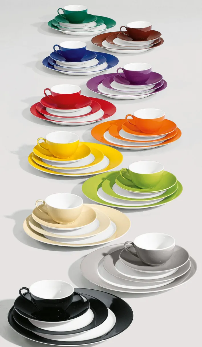 Ritzenhoff & Breker Teller flach DOPPIO 6er Set rot