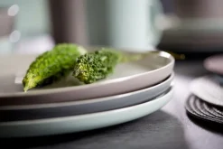 Ritzenhoff & Breker Untertasse JASPER 6er Set 11 cm taupebraun/ weiß