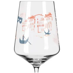 RITZENHOFF Aperitifglas SOMMERRAUSCH 4er Set Illustatrionen Kristallglas