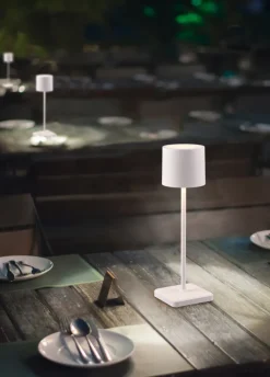 RL Akku LED Tischlampe FERNANDEZ weiß