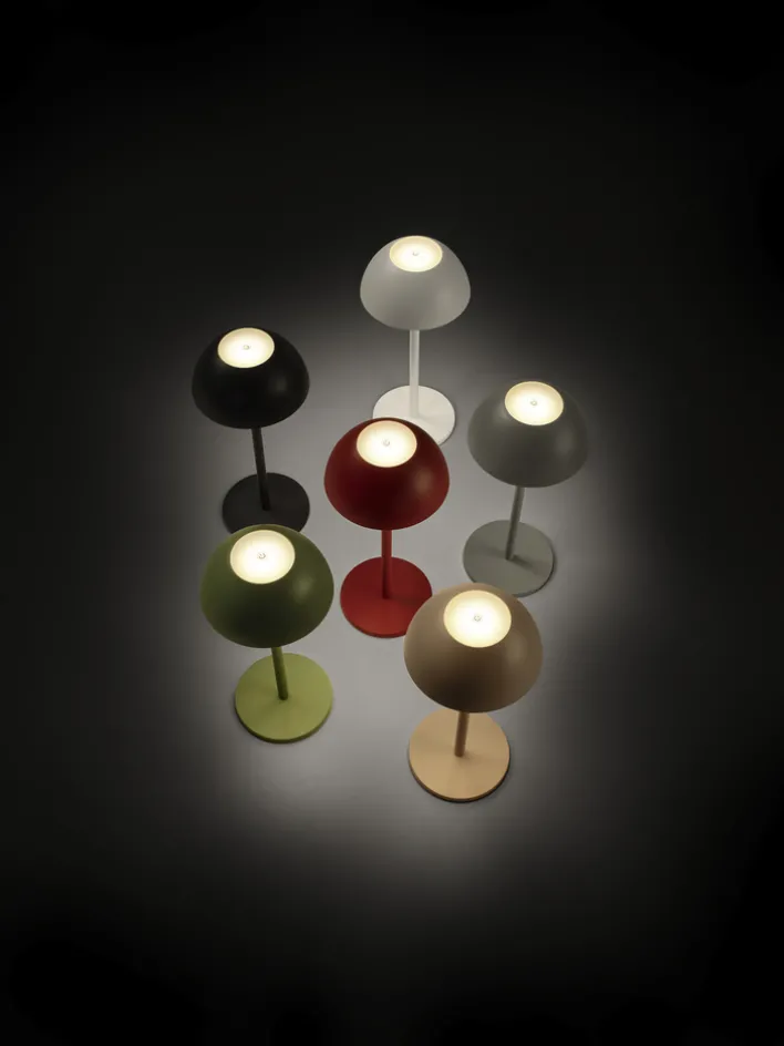 RL Akku LED Tischlampe RICARDO weiß