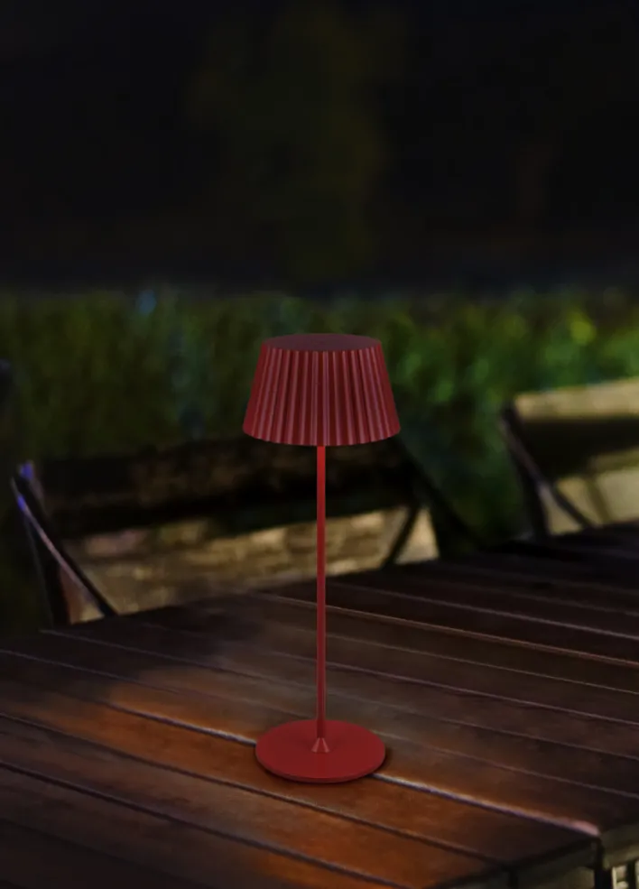 RL Akku LED Tischlampe SUAREZ 2-teilig rot