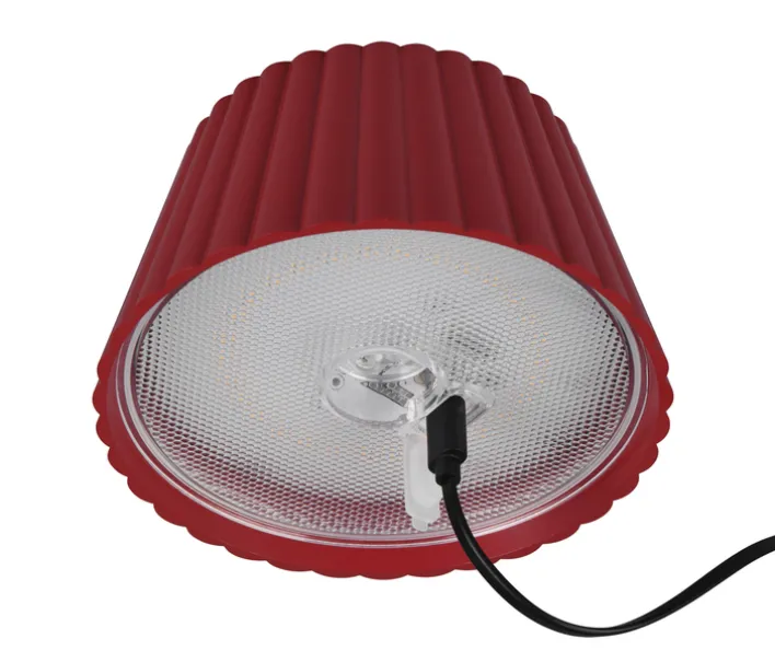 RL Akku LED Tischlampe SUAREZ 2-teilig rot