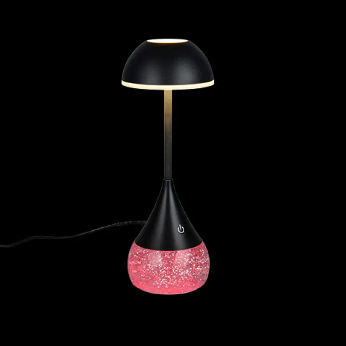 RL Akku LED Tischleuchte TEMBO, Kunststoff, Höhe 28,3 cm Schwarz