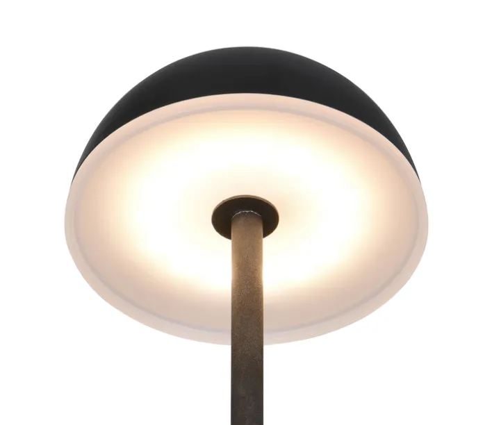 RL Akku LED Tischleuchte TEMBO, Kunststoff, Höhe 28,3 cm Schwarz
