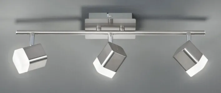 RL LED Deckenlampe ROUBAIX mit 3 Spots nickelfarbig