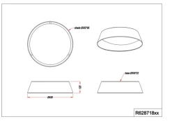RL LED Deckenlampe X-PONTS