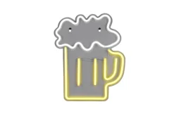 RL LED Dekoleuchte, Kunststoff, 29,5 x 36 x 1,6 cm Mehrfarbig