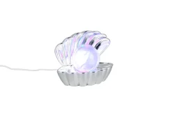 RL LED Dekoleuchte SHELLY, Kunststoff, 17,5 x 14,5 x 12,5 cm Chromfarbig