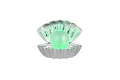 RL LED Dekoleuchte SHELLY, Kunststoff, 17,5 x 14,5 x 12,5 cm Chromfarbig