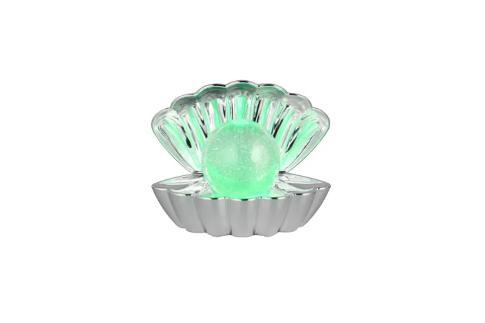 RL LED Dekoleuchte SHELLY, Kunststoff, 17,5 x 14,5 x 12,5 cm Chromfarbig