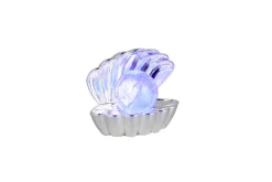 RL LED Dekoleuchte SHELLY, Kunststoff, 17,5 x 14,5 x 12,5 cm Chromfarbig