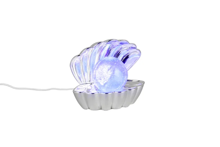 RL LED Dekoleuchte SHELLY, Kunststoff, 17,5 x 14,5 x 12,5 cm Chromfarbig