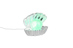 RL LED Dekoleuchte SHELLY, Kunststoff, 17,5 x 14,5 x 12,5 cm Chromfarbig