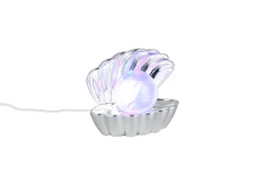 RL LED Dekoleuchte SHELLY, Kunststoff, 17,5 x 14,5 x 12,5 cm Chromfarbig