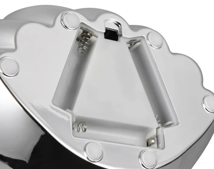 RL LED Dekoleuchte SHELLY, Kunststoff, 17,5 x 14,5 x 12,5 cm Chromfarbig